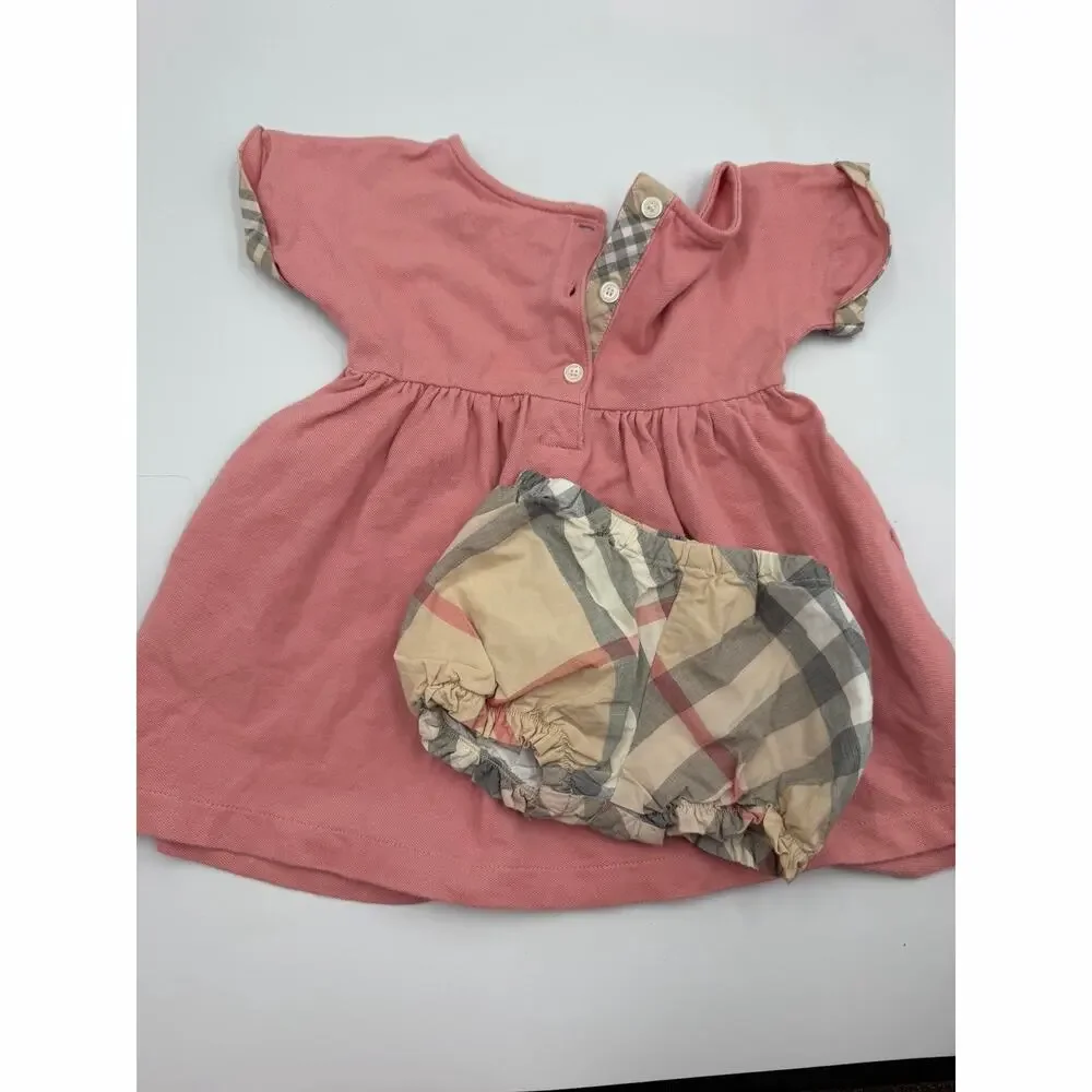 Burberry nova check dress + bloomers 12m